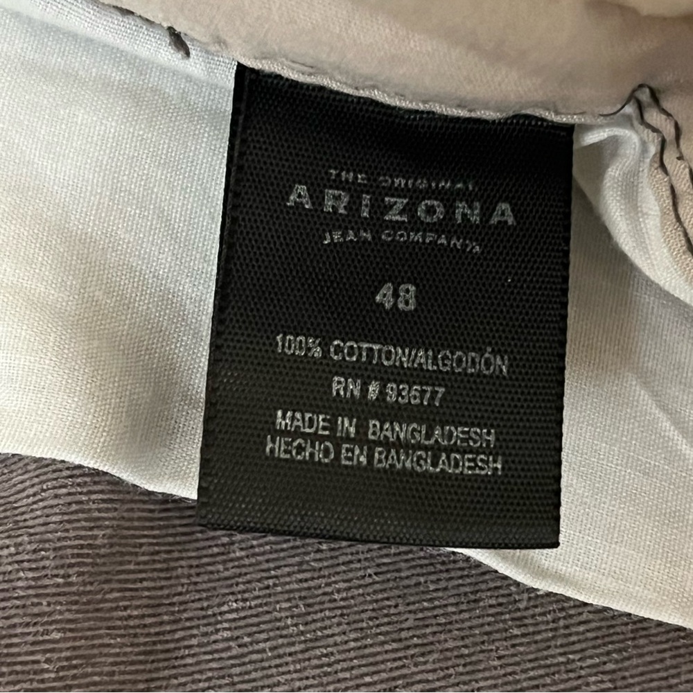 Arizona Jean Co Men’s Big & Tall Cargo Pants | Waist 48 | Grey | 100% Cotton - Picture 5 of 7